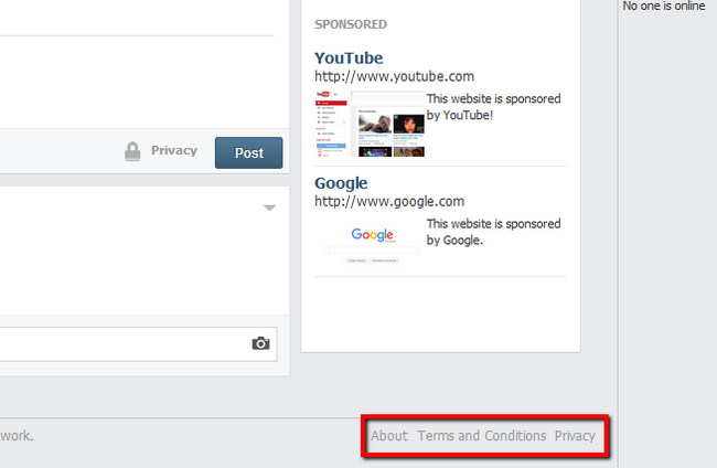 Showing the core site pages