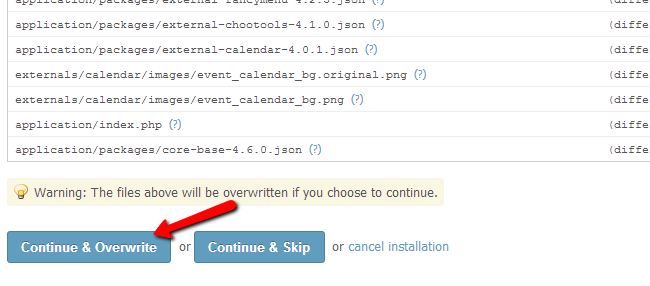 Review SocialEngine upgrade changes.